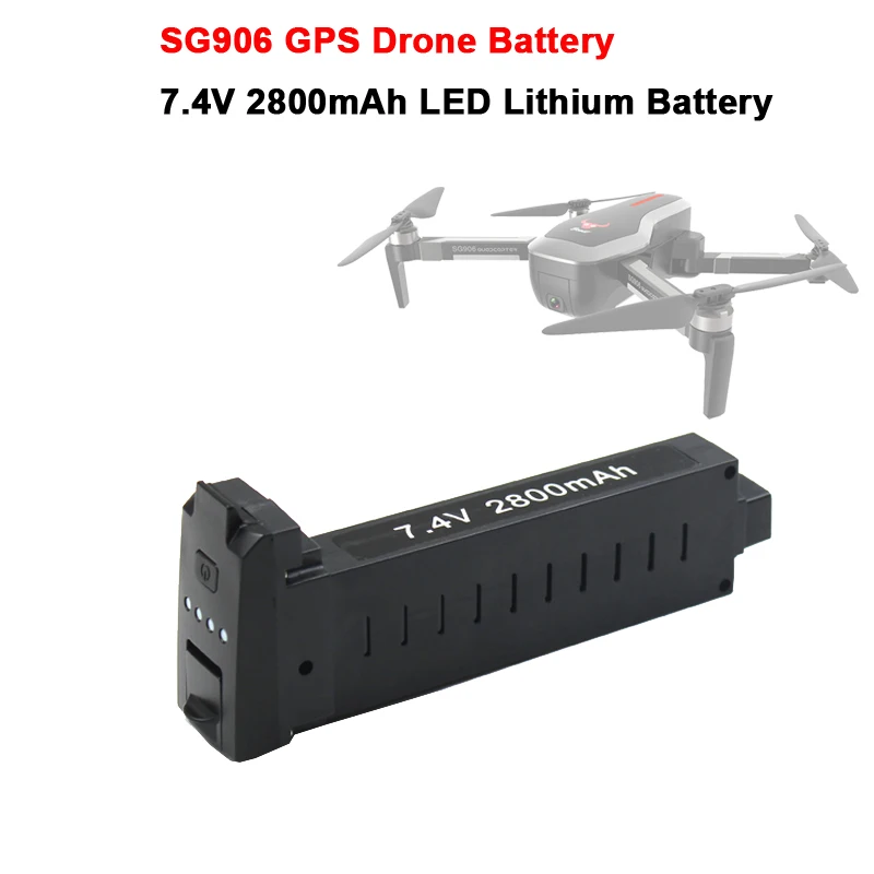 SG906 GPS Радиоуправляемый Дрон батарея 7 4 в 2800 мАч LED литиевая запасные части
