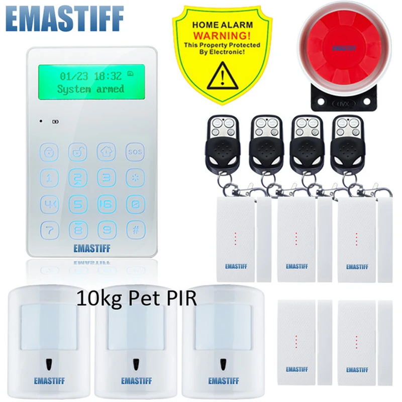 Беспроводная домашняя GSM система охранной сигнализации DIY Kit управление