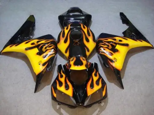Набор обтекателей мотоцикла для HONDA CBR1000RR 06 07 CBR 1000RR 2006 2007 CBR1000 ABS Желтый Пламя