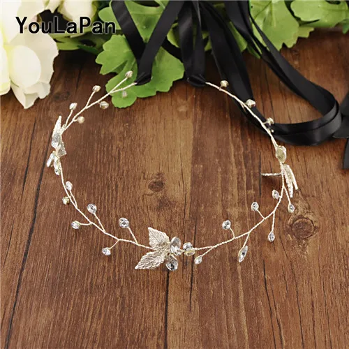 Black ribbon YouLaPan SH114 пояс с серебряными/золотыми листьями, стразы для вечернего платья, пояс для невесты, свадебное платье, пояс с поясом, вечерние ремни - Цвет: Black ribbon