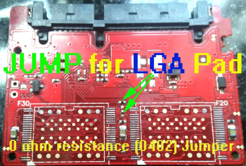 JMF605 контроллер SSD набор комплектующих для печатных плат SATA2 (3 Гбит/с) DIY Наборы 4-pad