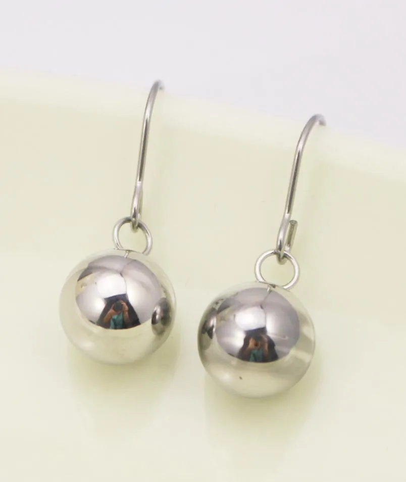 Брендовые модные серьги пирсинг Bijoux двухцветные в форме микро диско шара висячие