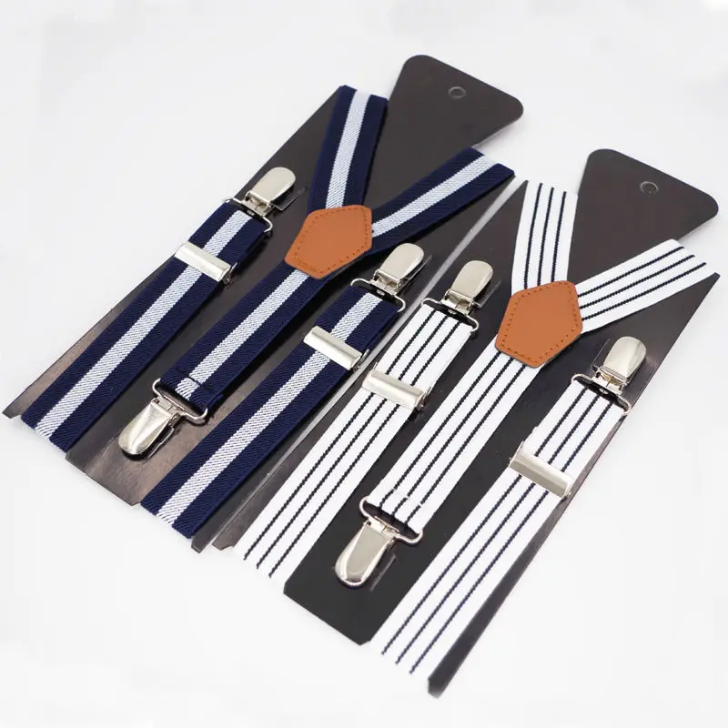Детские подтяжки с 3 зажимами Эластичные ремни для студентов 2 5*65 см | Аксессуары