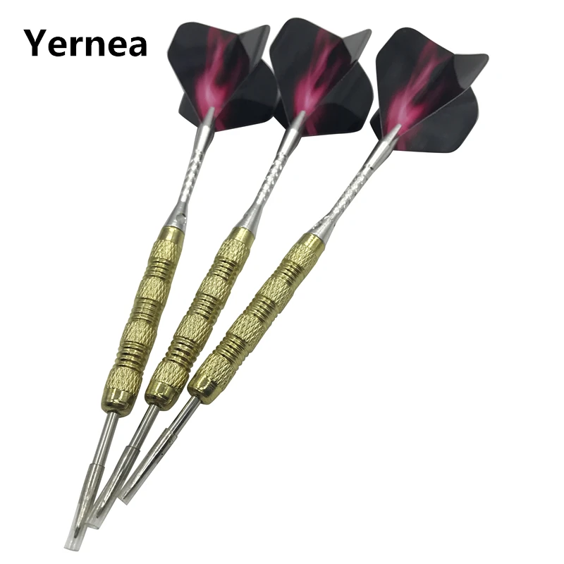 Новинка 3 шт. технические спортивные дротики Yernea 15 г никелированные медные с