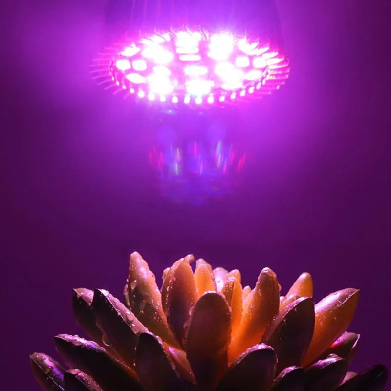 LumiParty E27 18 Вт Светодиодная лампа для выращивания растений полного спектра