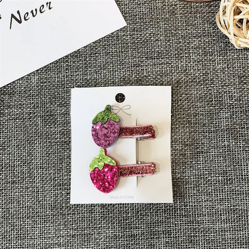 12 компл./лот Лидер продаж Детская одежда ручной работы волос Accessorires подсолнечника фрукты заколка в виде звезд Заколки для волос для девочек, повязка на голову