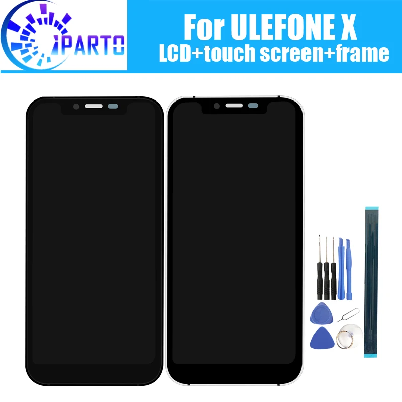 ULEFONE X ЖК дисплей + сенсорный экран дигитайзер рамка в сборе 100% Оригинальный Новый