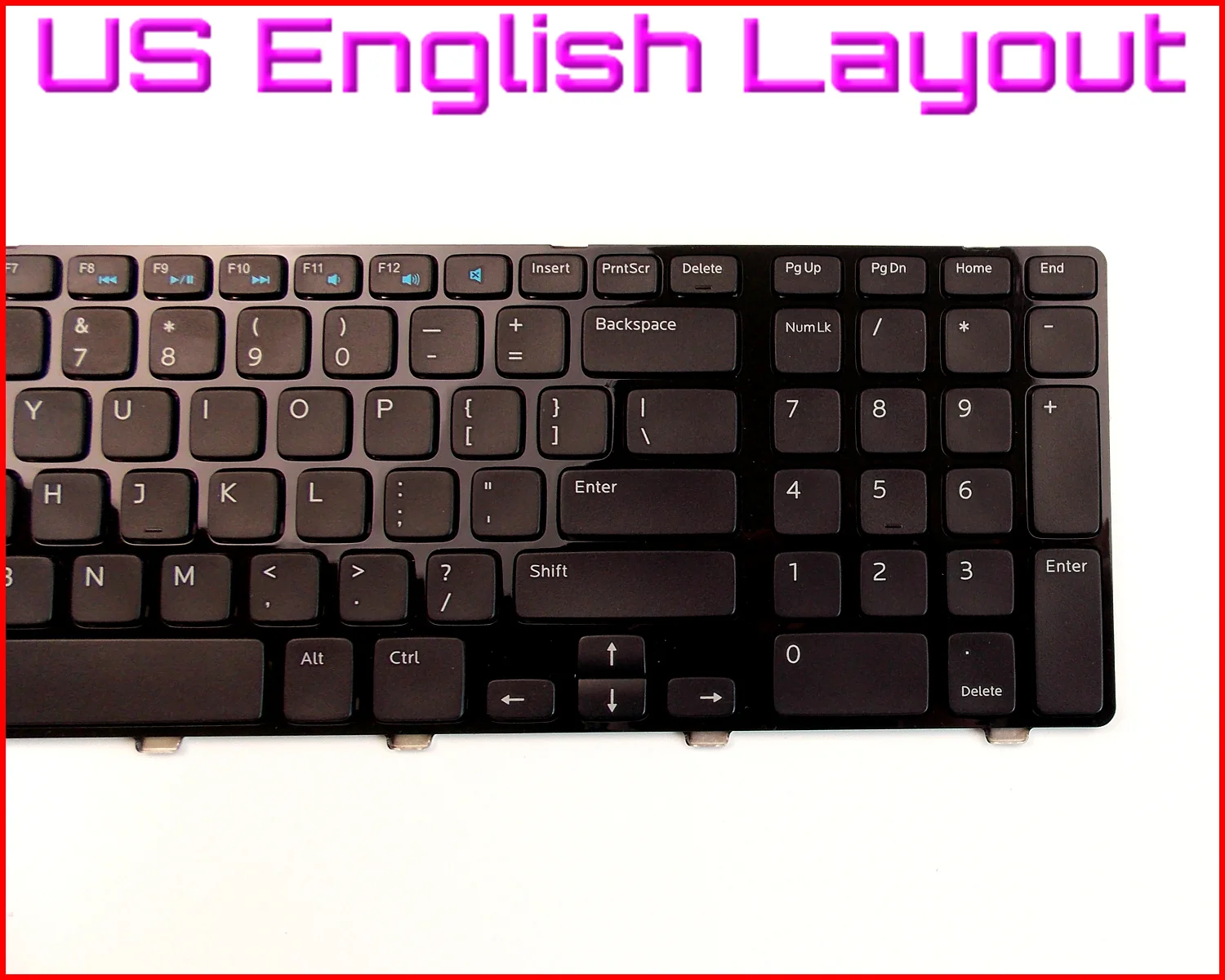 New Keyboard US English Version for Dell Inspiron 17 3721 N3721 PK130T32A00 0JJNFF Laptop | Компьютеры и офис