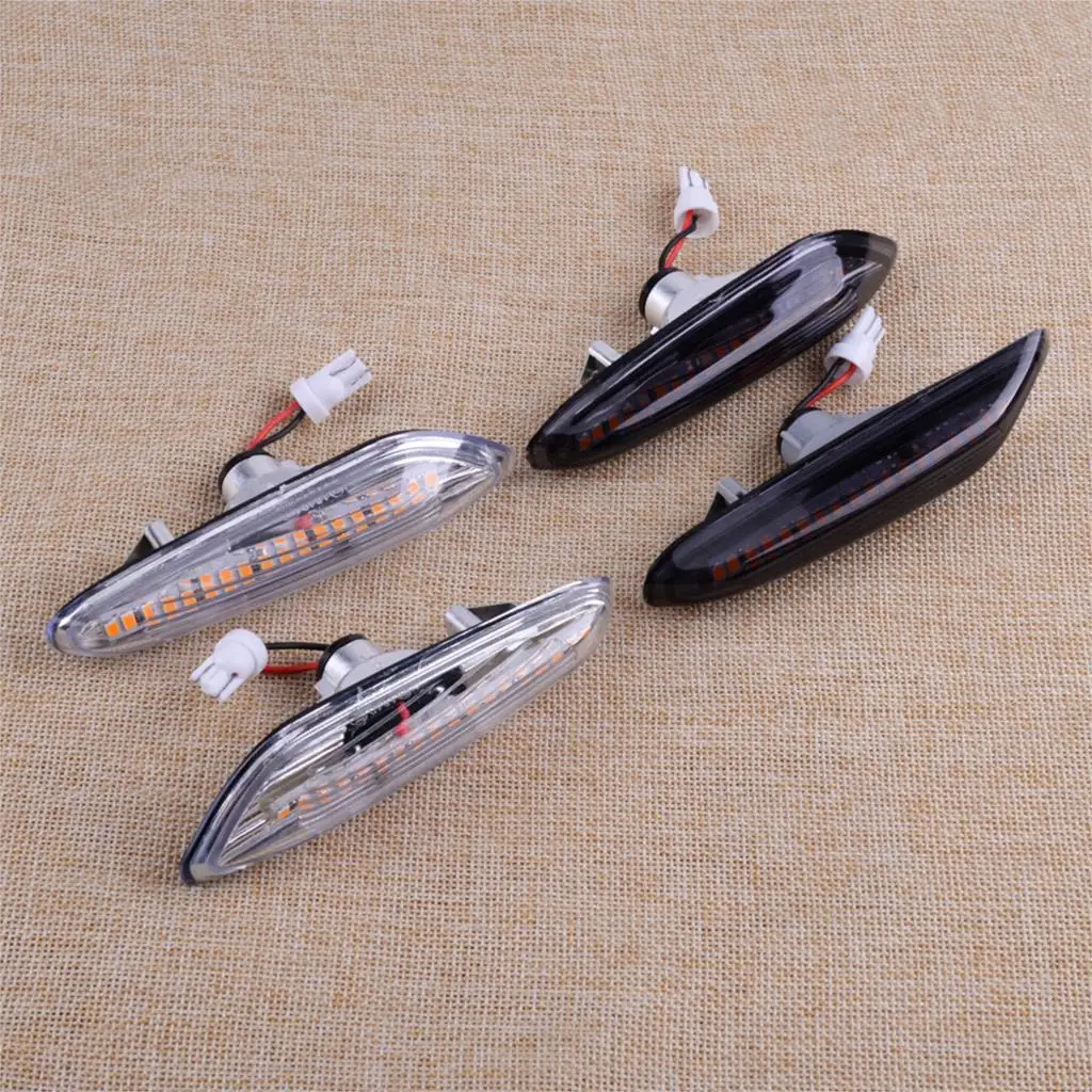 

2pcs Car Amber LED Side Marker Light Indicator Turn Signal Light Lamp Fit for BMW E46 E60 E61 E81 E82 E83 E88 E90 E91 E92 E93