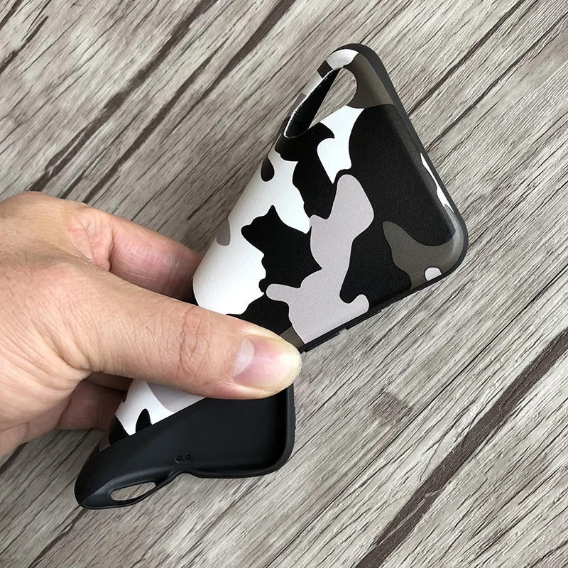 Модный Темно Синий армейский камуфляжный чехол из искусственной кожи для iPhone 11 Pro
