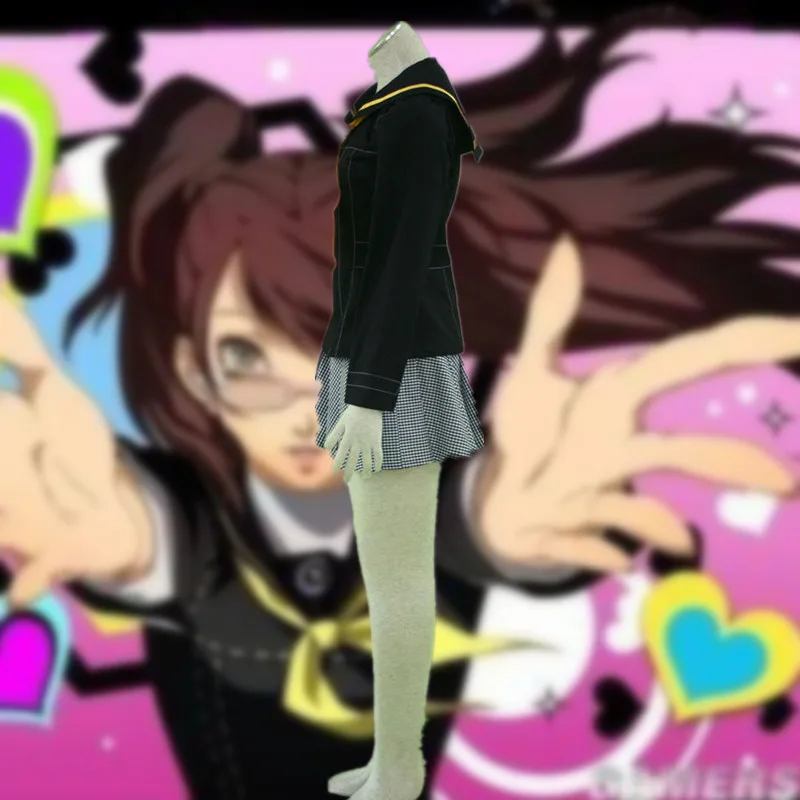 Аниме Persona 4 костюм Rise Kujikawa женщина девушка schoo lunipe Косплей Хэллоуин вечерние