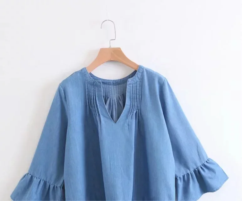 Осень 2017 г. новый европейский Стиль Для женщин Мода v образным вырезом три