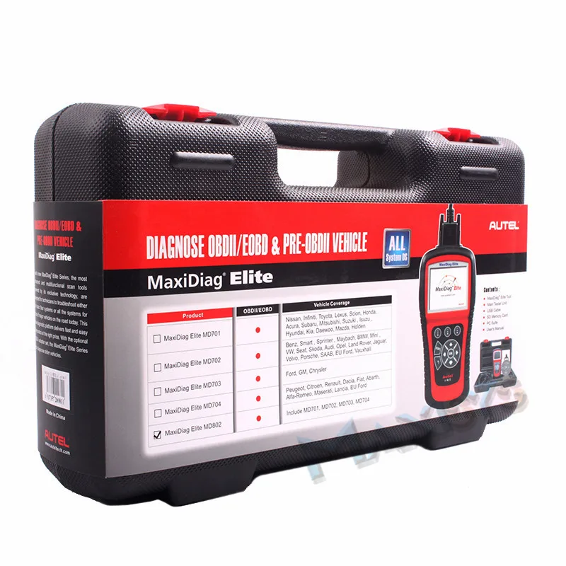 [Авторизации Дистрибьютор] autel Maxidiag Elite MD802 все Системы + модель DS полный EPB МНК