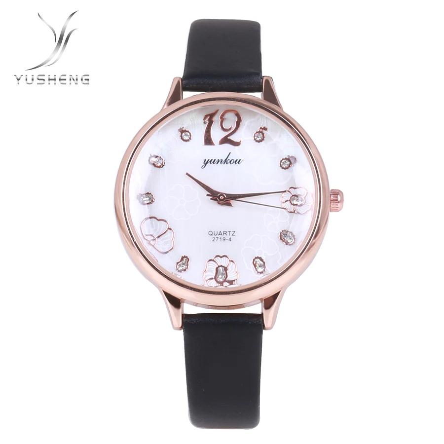 Женские часы с полигональным циферблатом роскошные модные кварцевые YUSHENG