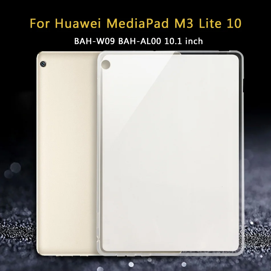 Чехол для планшета huawei Mediapad M3 8,4 BTV BTV-DL09/M3 Lite 8,0 10/медиа-планшет M2 M2-801L M2-801W/M2 Lite ТПУ силиконовый чехол - Цвет: M3 Lite 10.1