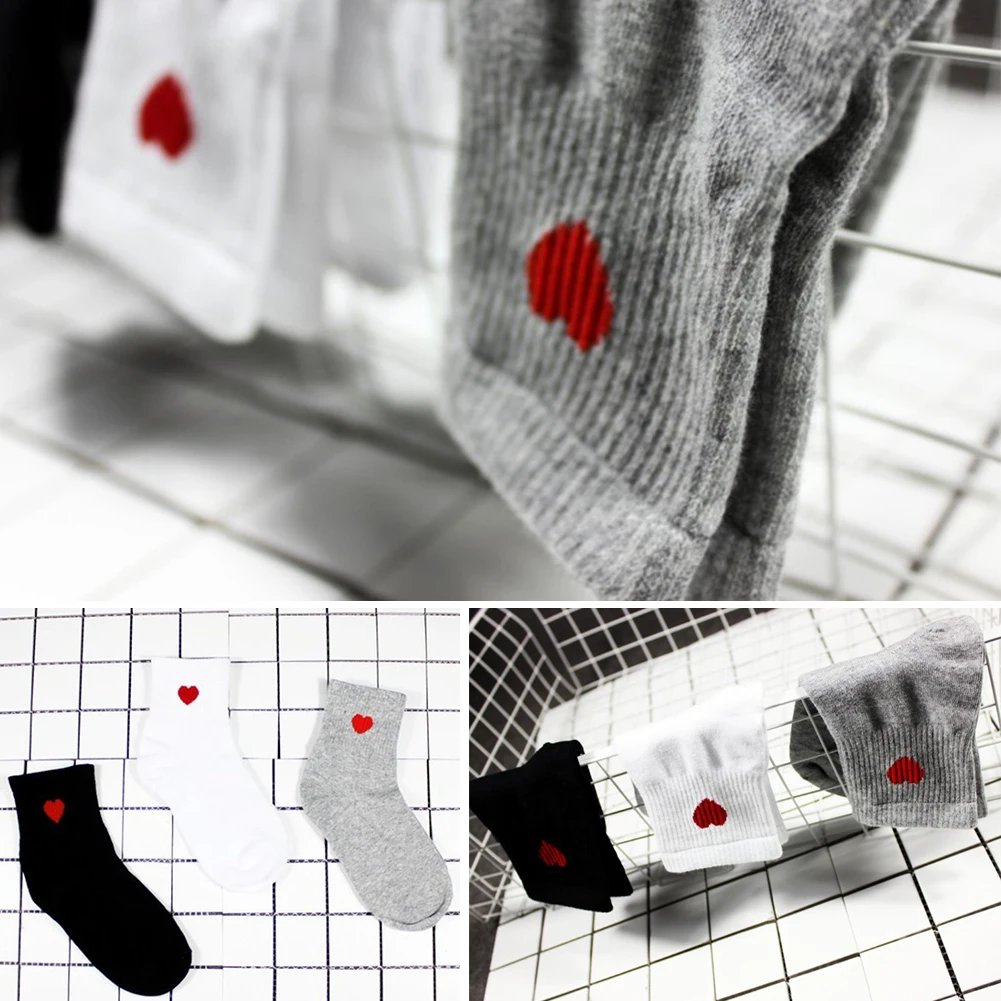 Женский корейский стиль лето весна осень тонкий срез Harajuku хлопок в трубке любовь