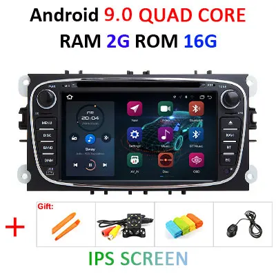 Android 9,0 DSP ips 4G ram 64G rom 2 din автомобильный DVD gps для FORD Focus S-MAX Mondeo C-MAX Galaxy радио плеер экран Аудио - Цвет: 9.0 2G 16G IPS-B