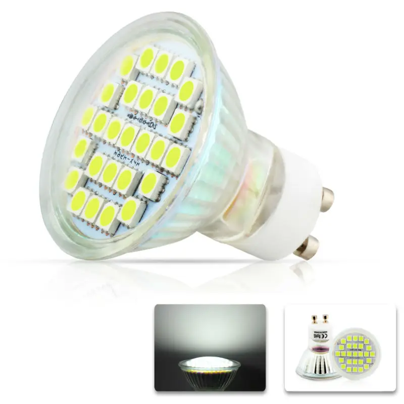 1x GU10 5050 SMD 27 светодиодный 7 Вт белый/теплый белый прожектор Точечные светильники
