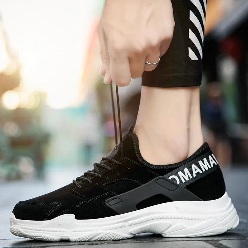 Мужская обувь для бега из замши сезон весна-осень-лето мужские кроссовки Легкие