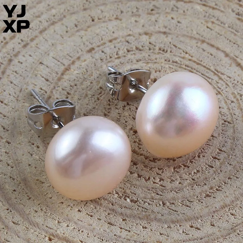 YJXP 11 мм круглые бусины светильник лые черные/белые/розовые/серые пресноводные