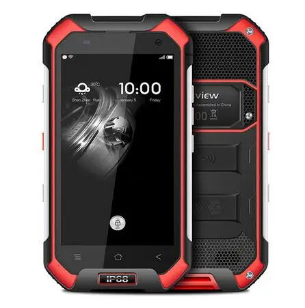 Красный Blackview BV6000 4G мобильный телефон 4,7 дюймов HD MTK6755 Восьмиядерный Android 6,0 3 ГБ ОЗУ 32 Гб ПЗУ 13 МП камера водонепроницаемый IP68 смартфон - Цвет: Красный