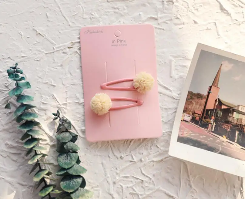 

12pcs/Set Yarn Ball Snap Hair Clips For Girls Colorful Waterdrop Shape 5cm Hairpins Children Girls Hair Accessories Headdress