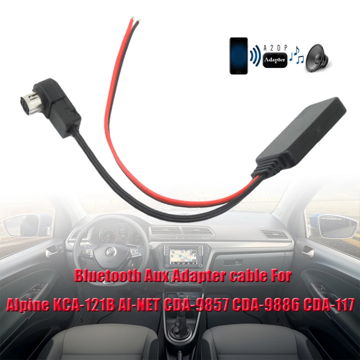 Автомобильный Aux кабель bluetooth Aux кабель-адаптер кабель для автомобильного динамика для Alpine 121B 9857 9886 117 смартфон для автомобиля стерео поток