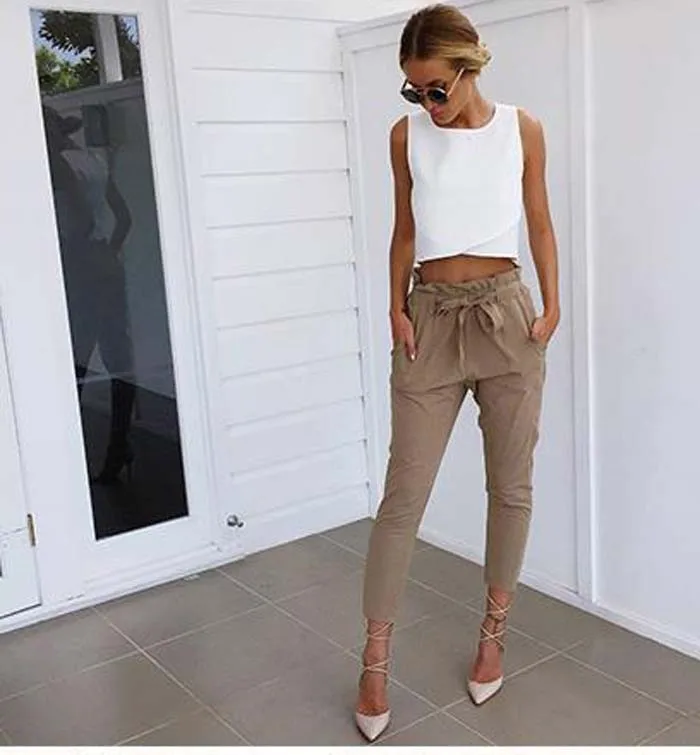 Женские Брюки Nine хит продаж 2019 штаны для офиса модные тонкие черные серые новые