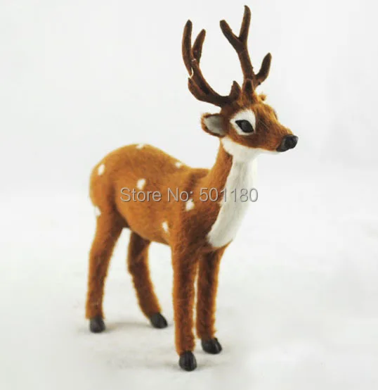 

free shipping christmas deer artificial deer gift decoration mini deer for wedding photo props