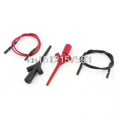 

2PCS Mini Grabber IC PCB SMT SMD Test Hook Clip Cable Testing Probes