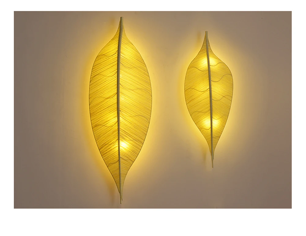 led 27 Китайские Железные Тканьевые листьев Светодиодные Лампы Светодиодные Светильники.бра.бра нa стену.Бра.Светильники Настенные светильники.Светильник Настенный Светильник.Освещение Для Магазина,Спальни