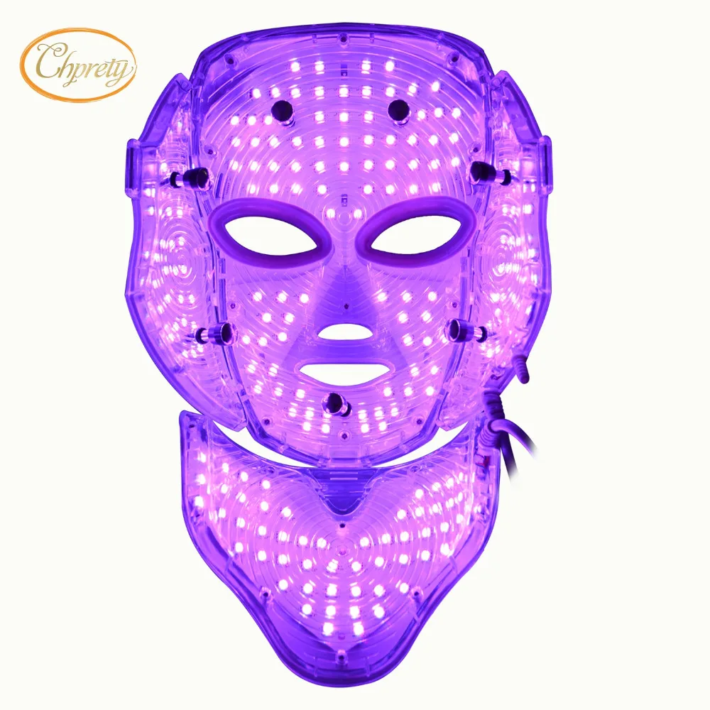Инфракрасная светодиодная маска для лица и шеи микро-токовый массажер