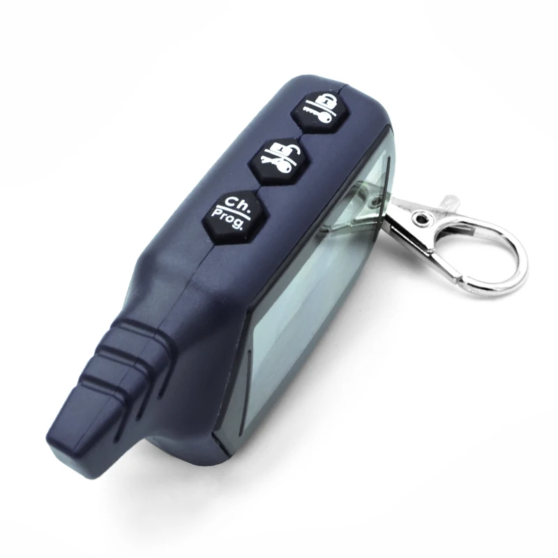 

10PCS Russian Version Keychain B9 Starline LCD Remote Controller For Two Way Car Alarm Starline B9 Twage Keychain alarm auto