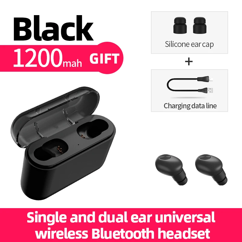 BL1TWS Bluetooth 5,0 наушники-вкладыши стерео Игры низкая задержка шумоподавления наушники с зарядным устройством для зарядки телефона - Цвет: BL1