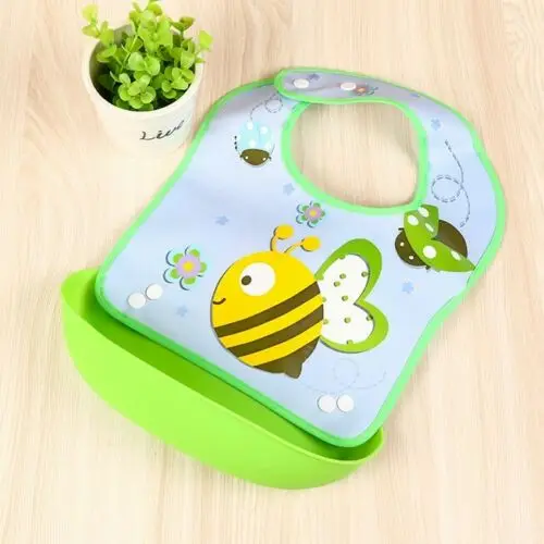 Милые регулируемые детские нагрудники EVA водонепроницаемые для кормления с