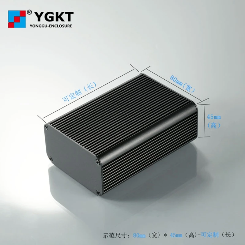 YGK 014 80*45*115 мм/3 15 ''x 1 77'' x 4 52 ''корпус алюминиевый проекционный корпус pcb