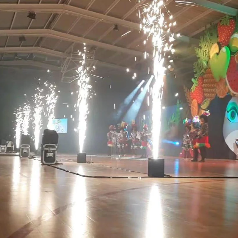 Чехол для полета 4 в 1 750 Вт аппарат фейерверка холодной искры фонаря фонтана |