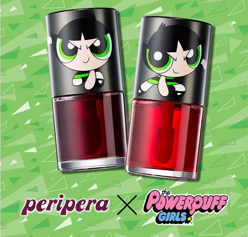 PERIPERA Peri's Tint воды Powerpuff девушки жидкая помада длительный водонепроницаемый блеск для губ Макияж корейская косметика