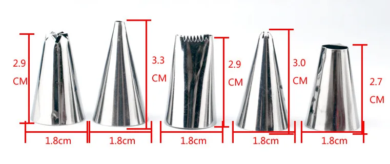 25 шт./компл. большая, из нержавеющей стали обледенение трубопроводов сопла насадки для выпечки набор w/переходник муфты+ кейс для хранения кухня украшения торта
