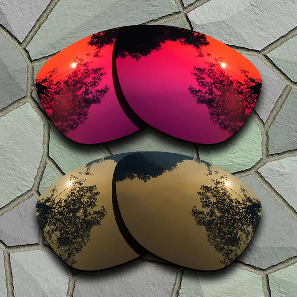 

Поляризованные Сменные линзы для солнцезащитных очков Oakley Frogskins, фиолетовые, красные и бронзовые, медь