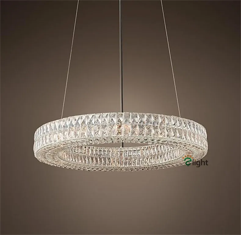 Американский RH Spiridon Lustre De Cristal светодиодный круглый подвесной светильник винтажный минимализм K9 хрустальный подвесной светильник
