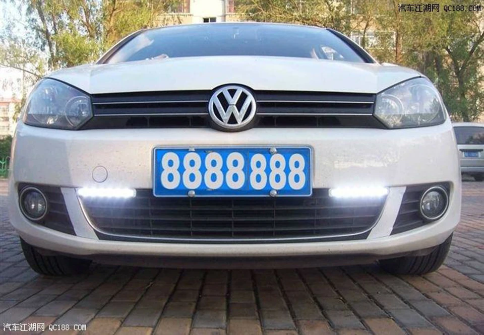2X супер яркие светодиодные Автомобильные дневные ходовые огни авто Drl внешние Противотуманные фары указатель поворота рабочий светильник яркий белый 6000K водонепроницаемый
