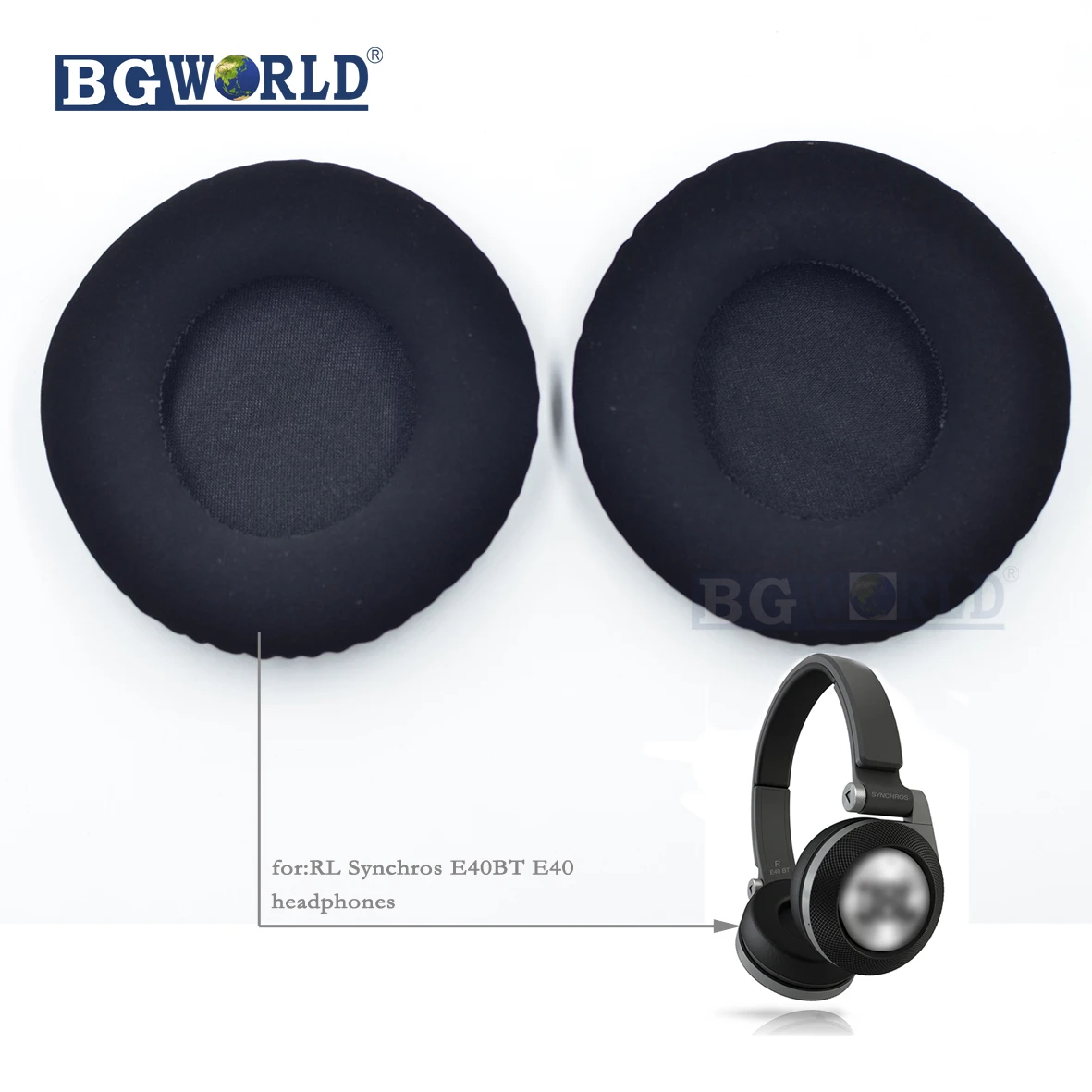 Черные матовые амбушюры BGWORLD наволочки для наушников JBL Synchros E40BT E40 BT губка