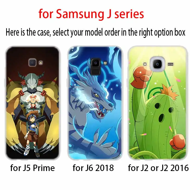 Чехол Digimon из силикона и ТПУ с японским аниме для Samsung Galaxy J6 J8 J3 J5 J7 J4 J2 J1 Plus 2018 2016 2017