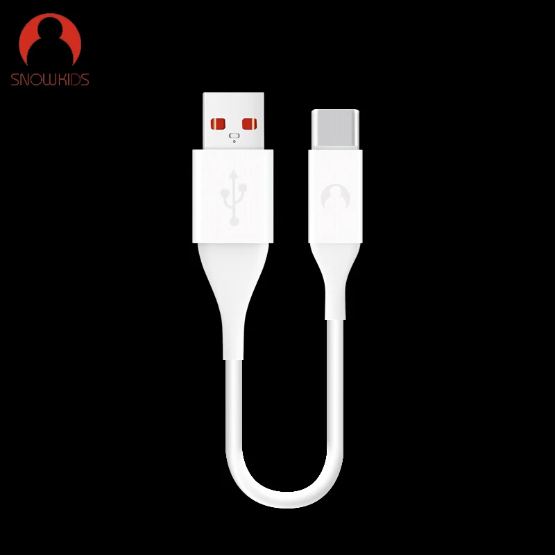 Snowkids короткий usb кабель внешнего аккумулятора Type C USB 25 см аккумулятор для