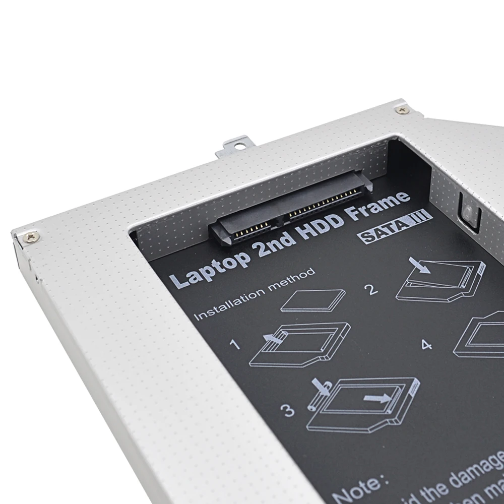 Чипсет SATA 3,0 2nd HDD Caddy 12,7 мм для Dell Latitude E5400 E5410 E5420 E5500 E5510 E5520 DVD-ROM Оптический отсек