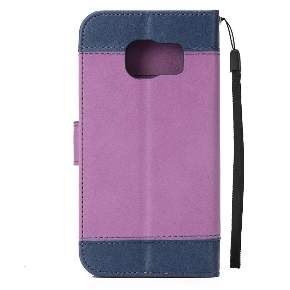 Wallet Case Flip Leather Cover for Samsung Galaxy S7 Edge Phone Magnet Kickstand Feature w/ Hand Strap &amp Card Slots | Мобильные