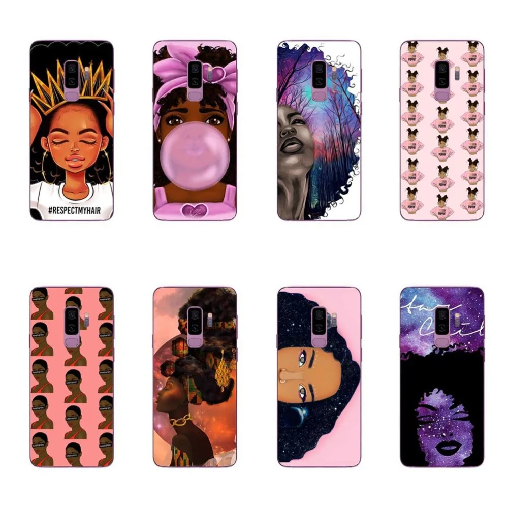 2bunz меланин Poppin Aba чехлы Модные черные девушки Мягкий ТПУ Samsung телефонный чехол