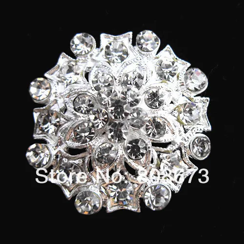 

DHL Fedex Express Free Shipping Rhinestone Silver Tone Clear Crystal Flower Brooch Pretty Flower Wedding Jewelry Pins