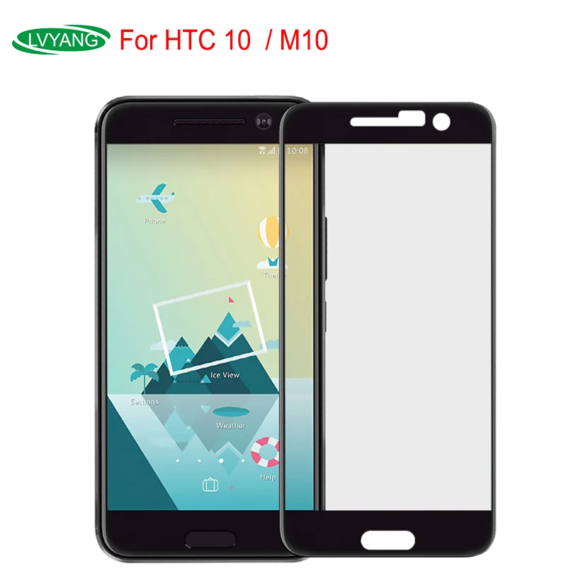 M10 3D 9H полное покрытие закаленное стекло для HTC One 10 5 2 &quotусиленная ЖК пленка